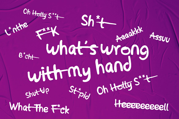 Oh My Hand Scrip Font preview 5
