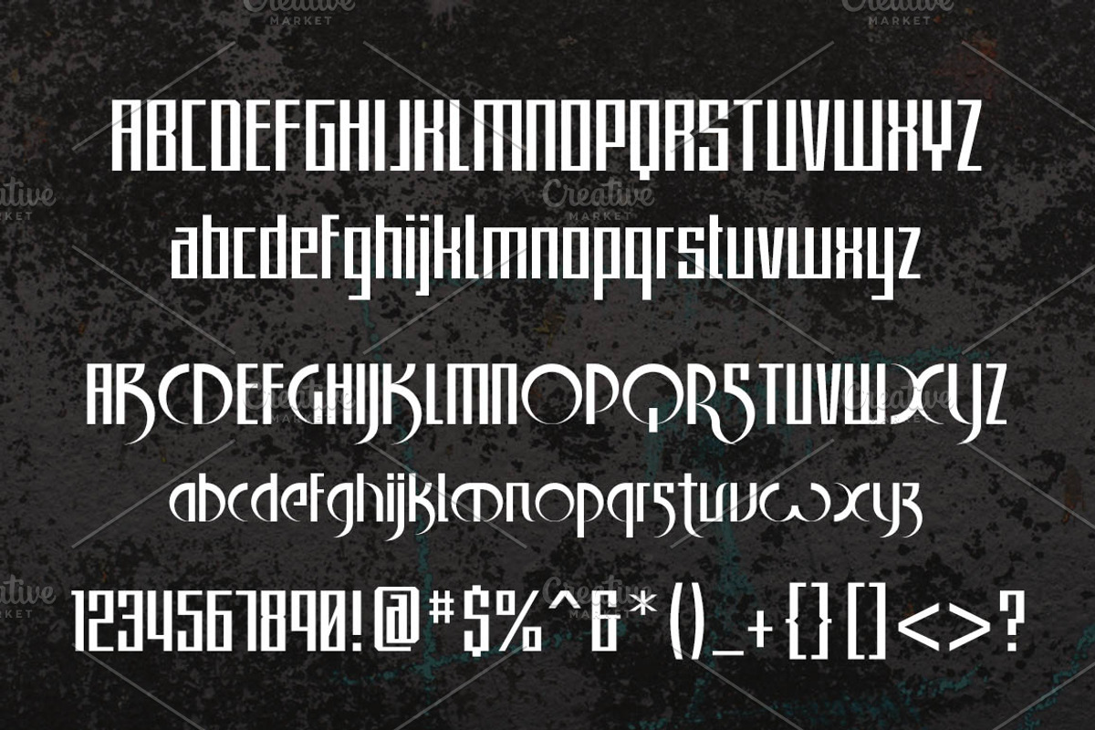 Sickle Blade Typeface preview 3