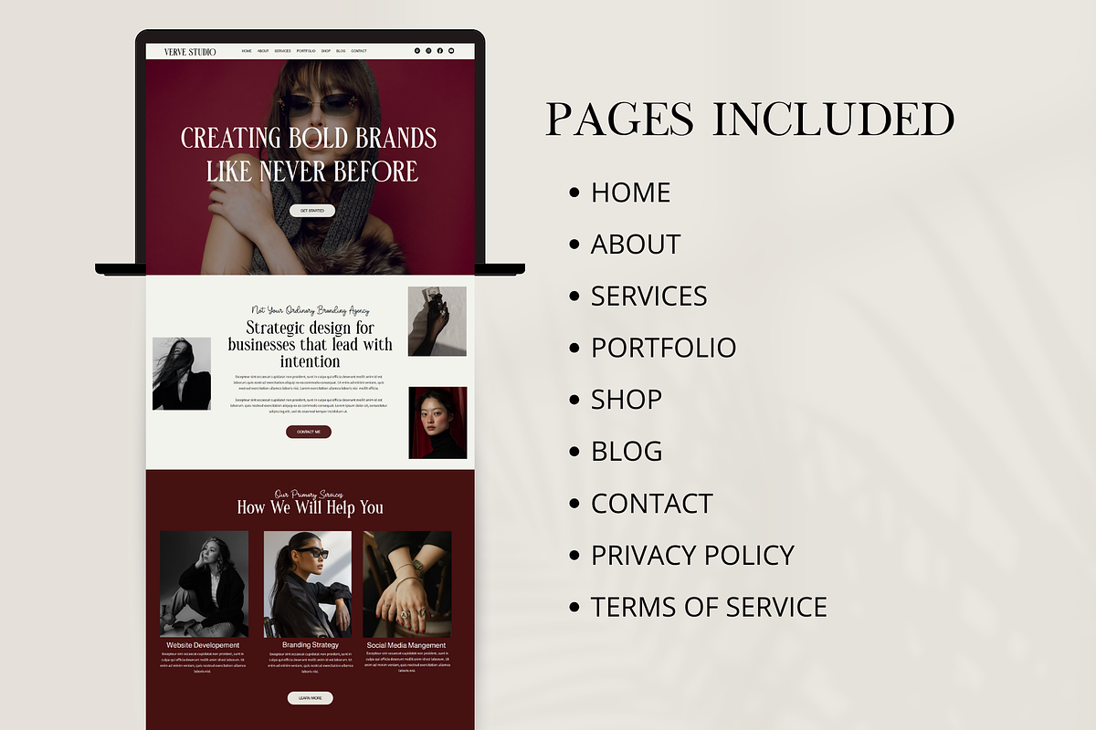 Luxury Wix Studio Website Template, a Wix Template by AdvertFox (Photo 3 of 10)