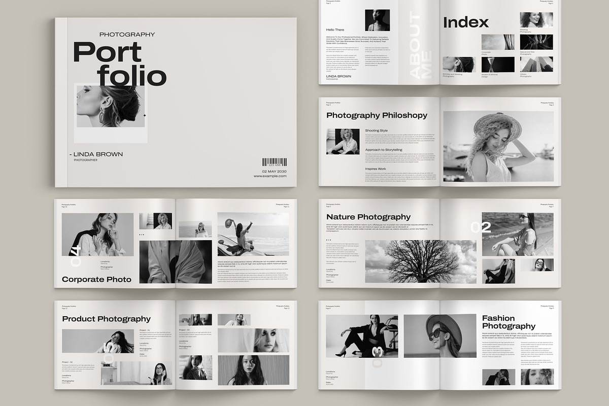 Photographer Portfolio Landscape, a Brochure Template by Pixelpick (Photo 1 of 9)