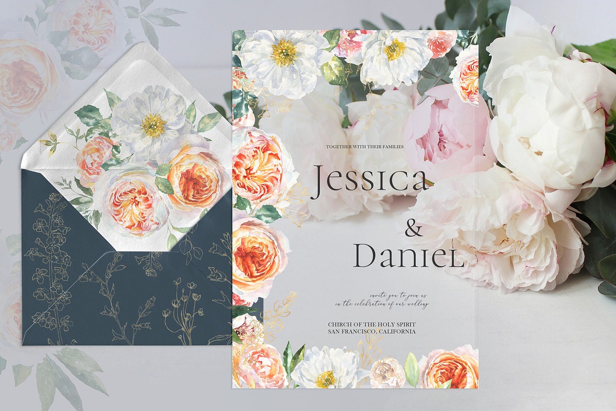 Watercolor Botanical Florals, a Decorative Illustration by Catherine Wheel (Photo 9 of 43)