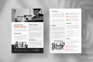 Case Study Flyer Template, a Flyer Template by Tanmoy Topu