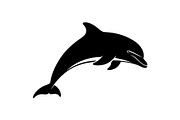 Dolphin Jumping Silhouette Vector bu, an Illustration by Designs_River (Thumbnail 17 of 48)
