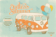Free Spirit Vintage Summer Kit, an Illustration by Lisa Glanz (Thumbnail 2 of 10)