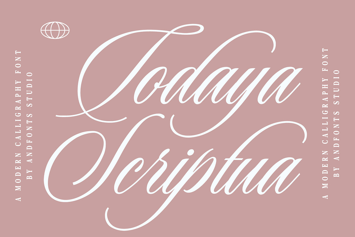 Todaya Scriptua, Calligraphy Font, a Script Font by Andfonts (Photo 1 of 9)