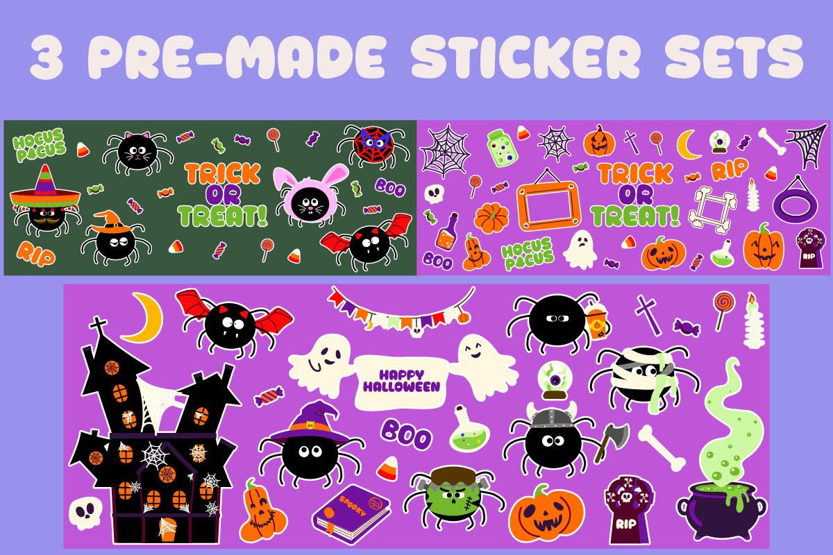 Cute Spooky Halloween Vector Clipart, an Object Graphic by Olexandra Mur (Photo 5 of 13)