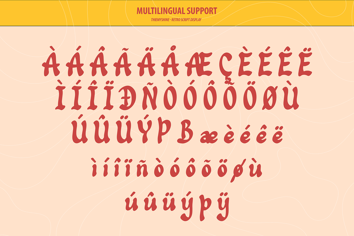Thiemyshine | Retro Script Display, a Font by Denustudios (Photo 14 of 15)