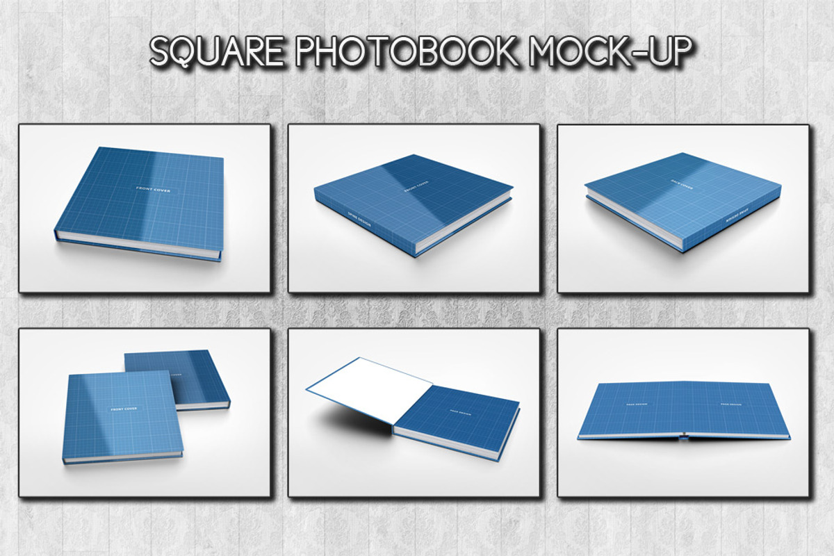 Square Photobook Mock-up, a Books & Magazine Mockup by idesignstudio (Photo 2 of 5)