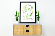 Sale- Herbal Greens Design Set, an Illustration by Art by Lin (Thumbnail 8 of 8)