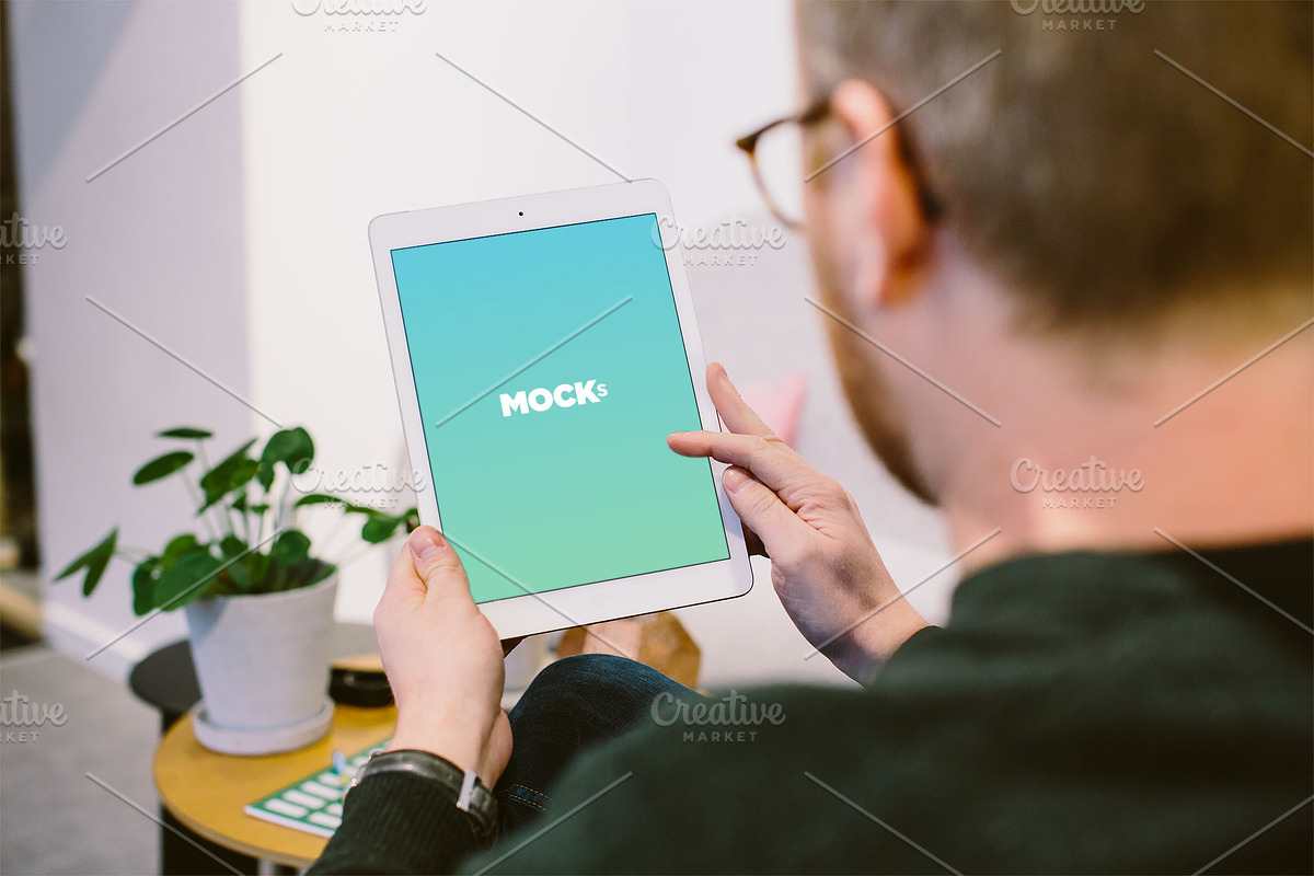 iPad Air Office Mockups, an iPad Mockup by Mockura (Photo 4 of 7)