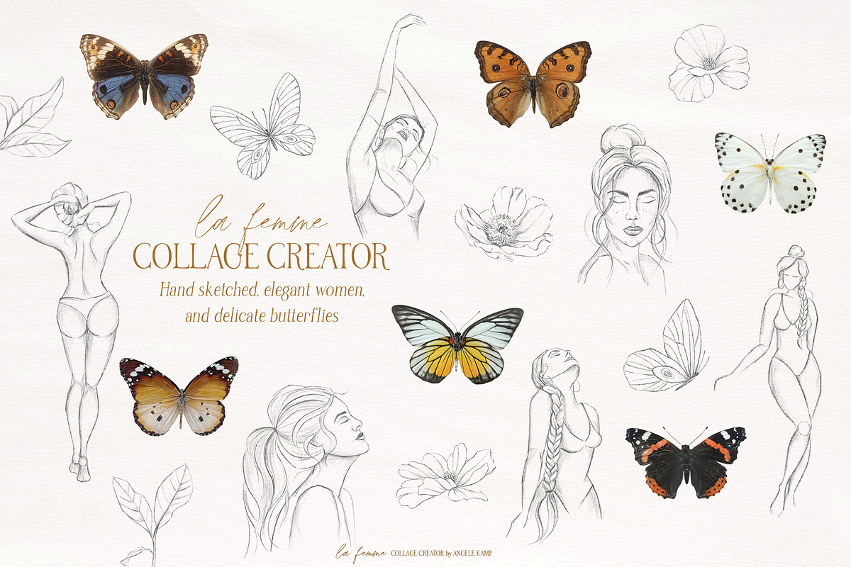 La Femme collage creator women fruit, an Object Graphic by Angele Kamp (Photo 4 of 11)