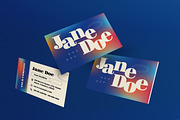 Blue Gradient Business Card, a Business Card Template by graphicook (Thumbnail 1 of 3)