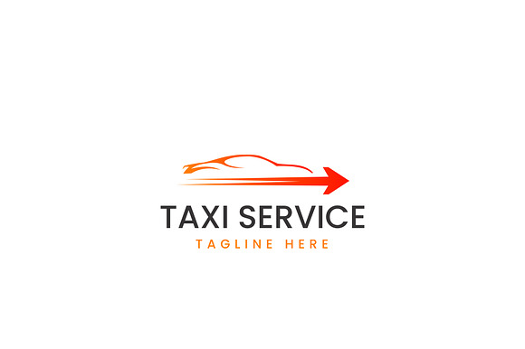 Modern Taxi Service Logo