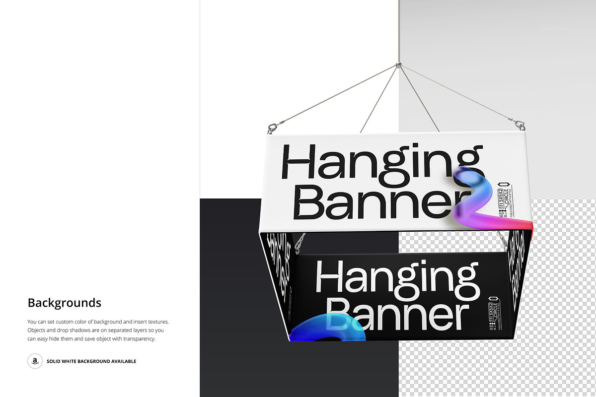 8x3.5 Ft Hanging Display Mockup, an Advertising Mockup by creatsy5 (Photo 8 of 9)