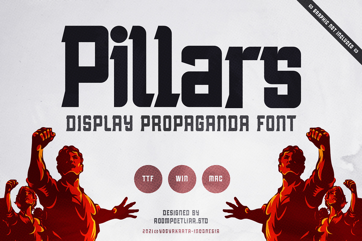 Pillars Display Font, a Font by RMPL.std (Photo 1 of 4)