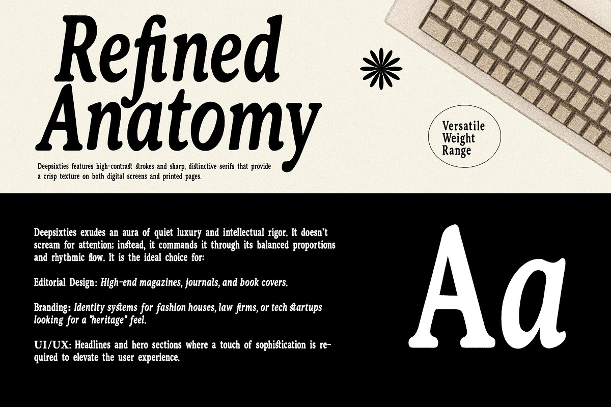 DeeplySixties Retro Serif Family, a Serif Font by Maulana Creative (Photo 3 of 7)