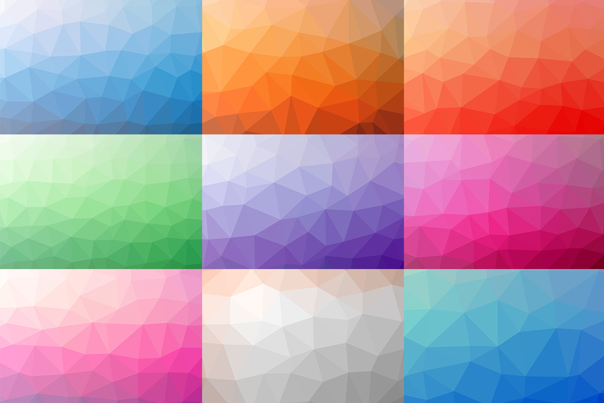 10 Polygon Backgrounds in Vector preview 2
