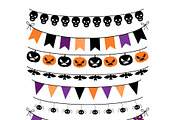 Halloween banner, Bunting Clip art, an Illustration by Pravokrugulnik (Thumbnail 2 of 2)