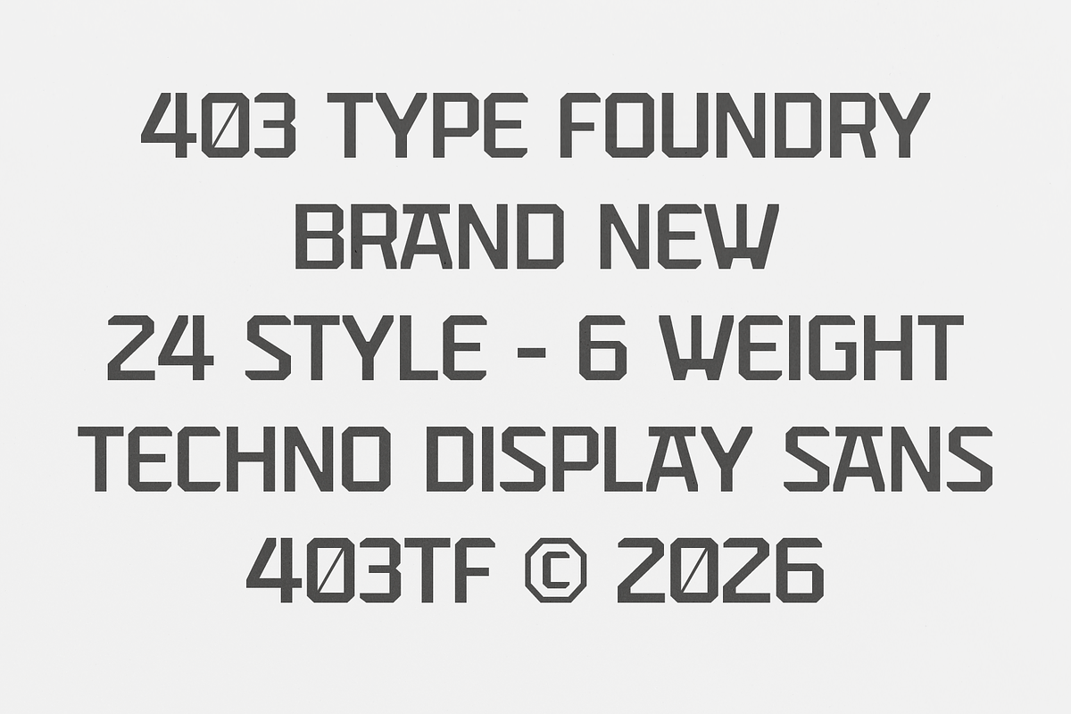 403 Astona - Techno Sans Display, a Sans Serif Font by 403 Type Foundry (Photo 2 of 11)