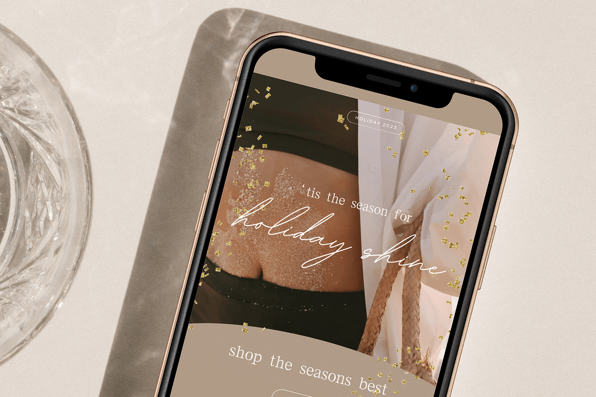 Holiday Shine Mailchimp Template, an Email Template by Edit & Go Templates (Photo 2 of 3)