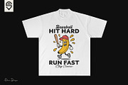 Baseball Character T-shirt Bundle, a Graphic by shaondesigns (Thumbnail 6 of 7)