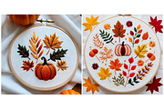 Background Embroidered Leaf Tree, a Background Graphic by IrySha (Thumbnail 5 of 6)