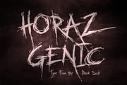 Horaz Genic - Raw Grunge Horror Font, a Handwritten Font by HypeWorksCo (Thumbnail 1 of 15)