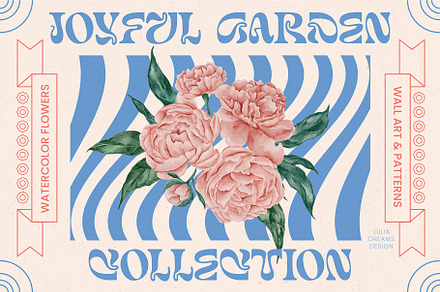 Joyful Garden Collection, a Texture Illustration by Julia Dreams