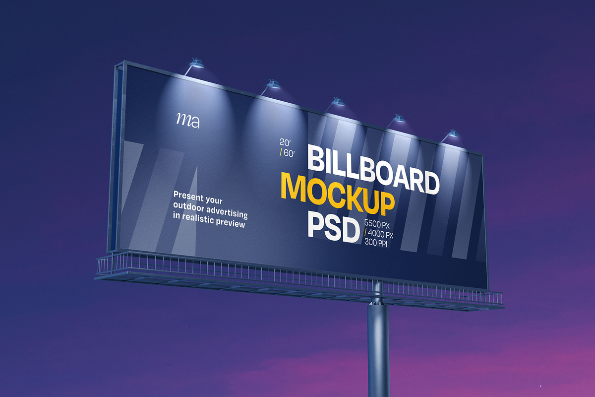 Billboard Mockup Set, a Print Template by mockupatelier (Photo 4 of 12)