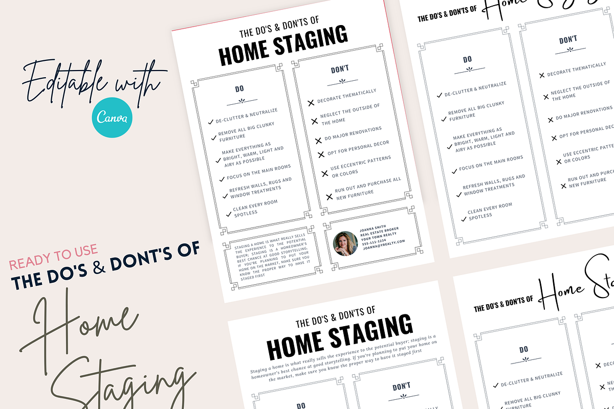Home Staging Do's & Don'ts Template, a Flyer Template by RealEstateDreams (Photo 2 of 3)