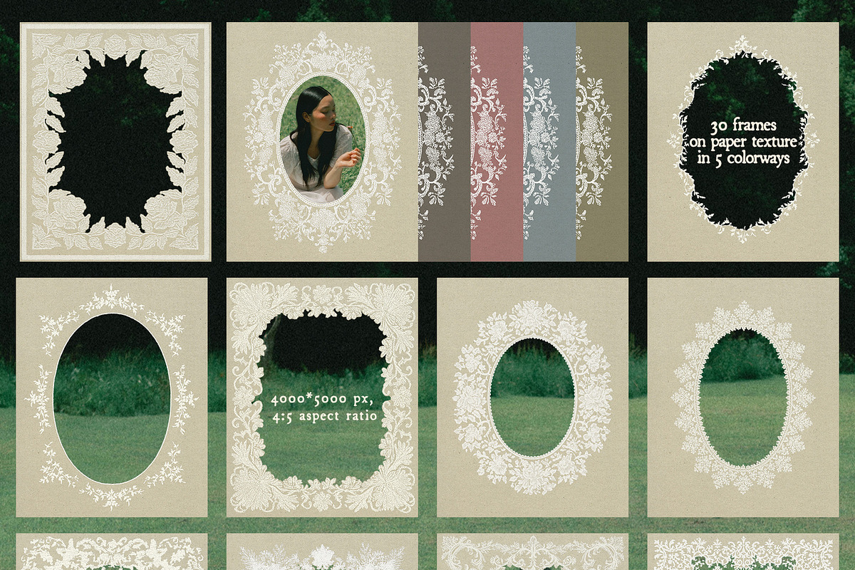 Pressed Frames: Ornamental Borders, an Object Graphic by lerinartstudio (Photo 11 of 18)