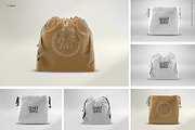 Drawstring Dust Bag Packaging Mockup, a Packaging Mockup by INCDesign (Thumbnail 6 of 9)