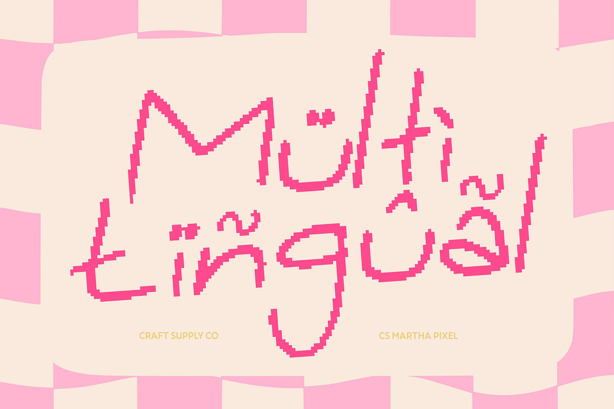 CS Martha Pixel, a Handwritten Font by Craft Supply Co. (Photo 7 of 8)