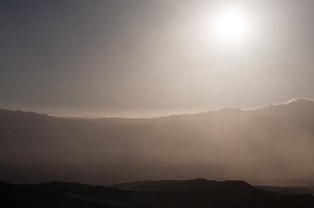 Sunset Over the Desert Mountains
