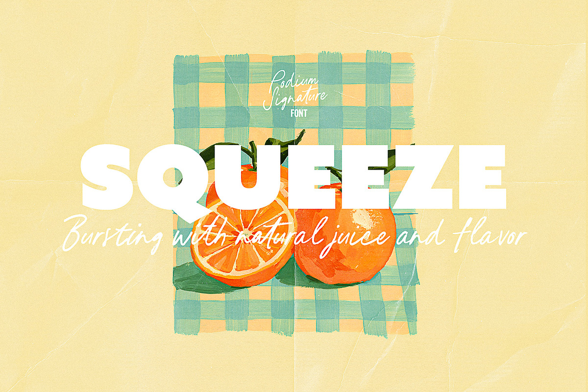 Podium Signature 90s Script Font, a Handwritten Font by Ivan Rosenberg (Photo 3 of 17)