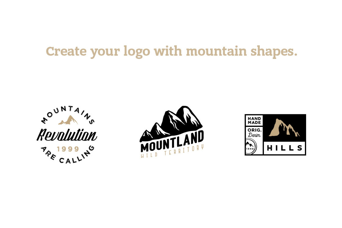 Vector Mountain Silhouettes, an Object Graphic by Roman Paslavsky (Photo 4 of 6)