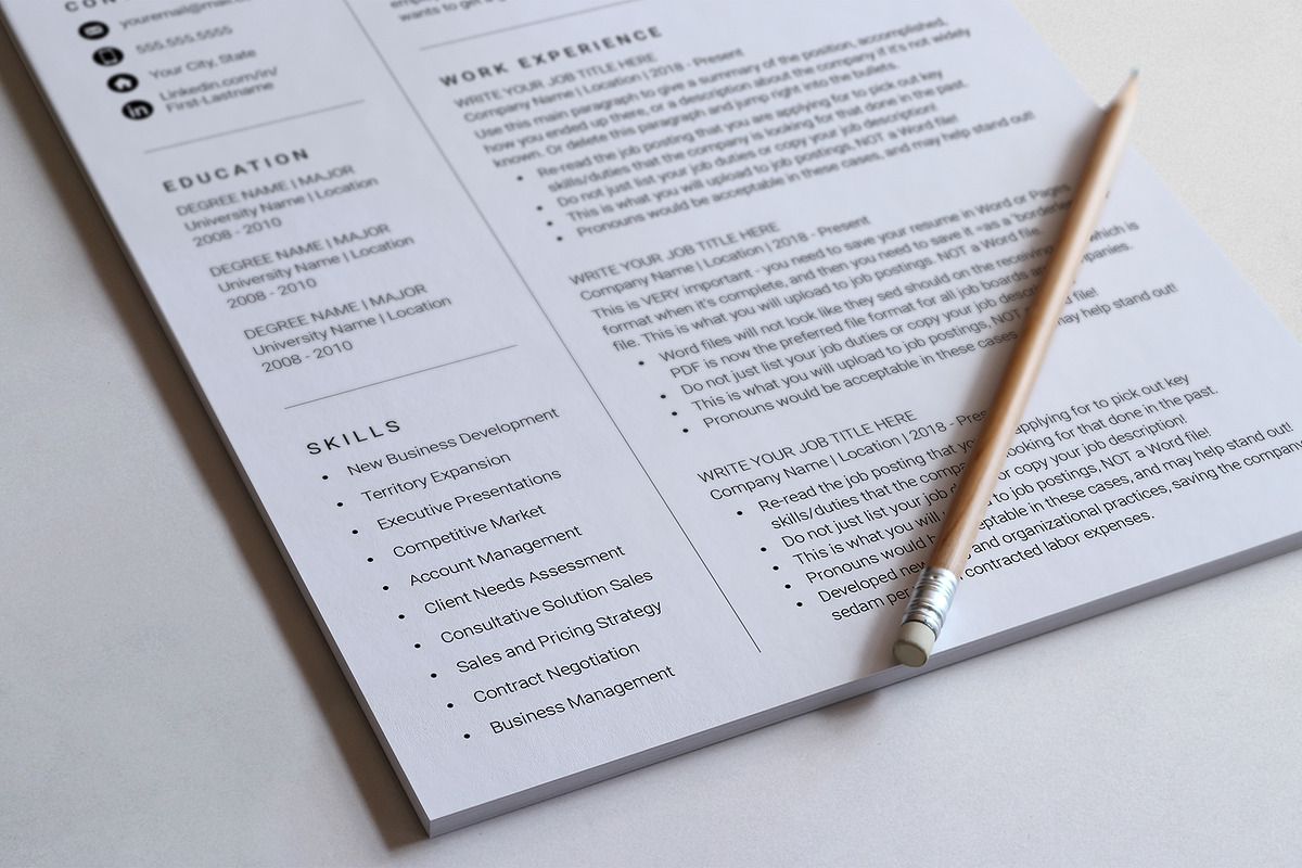 Canva Resume Template, a Resume Template by DesignDevisers (Photo 6 of 9)