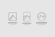 Minimal mountain logo collection, a Branding & Logo Template by Medianeka (Thumbnail 2 of 5)