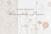 BUNDLE Floral watercolor paper, a Texture Illustration by Anna Sokol (Thumbnail 19 of 71)