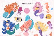 Fabulous Ocean-Graphic Set, an Animal Illustration by Irina Diasli (Thumbnail 2 of 12)