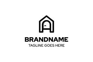 Minimal Letter A Home Logo, a Branding & Logo Template by Pray Art Design Studio