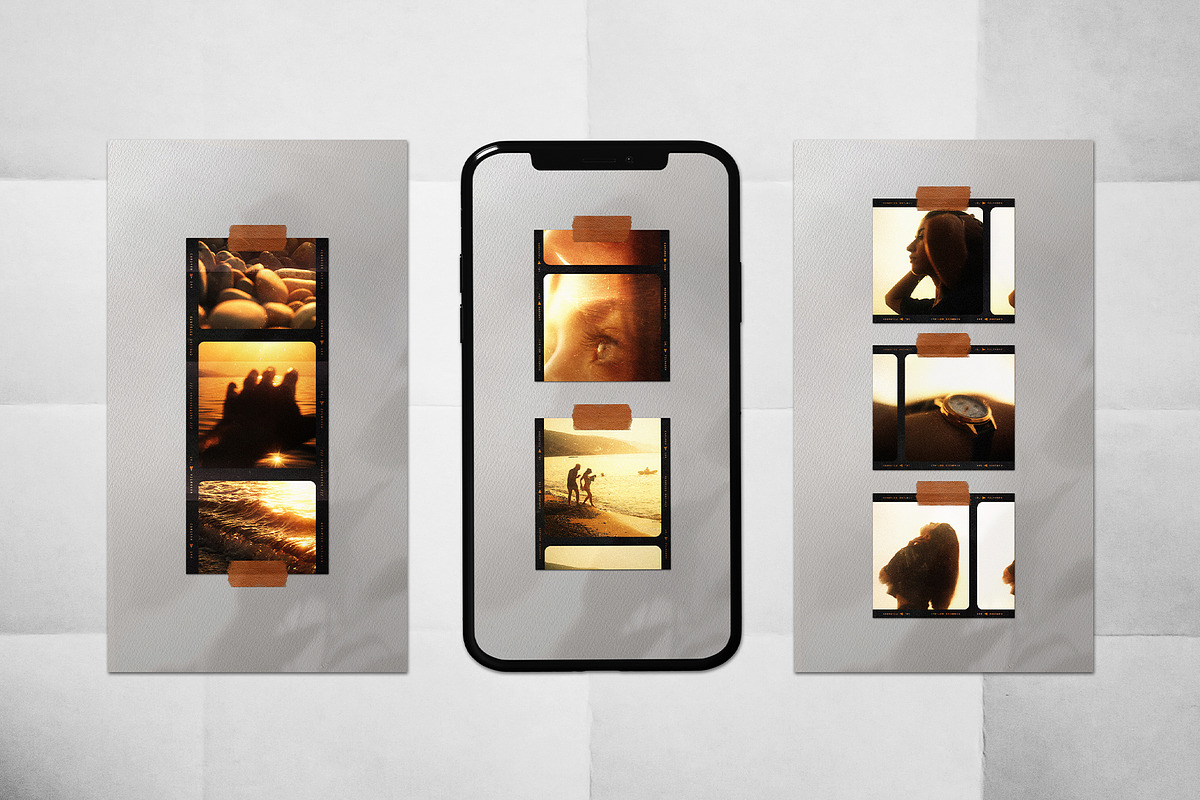 60 IG Post & Stories Film Frames, a Social Media Template by DVLOOP MOCKUP (Photo 14 of 14)