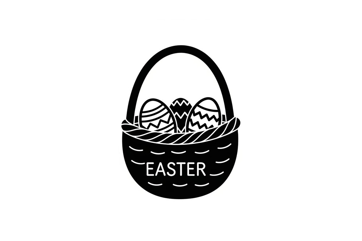 Easter Basket Vector Silhouette Bund, an Illustration by Designs_River (Photo 32 of 51)