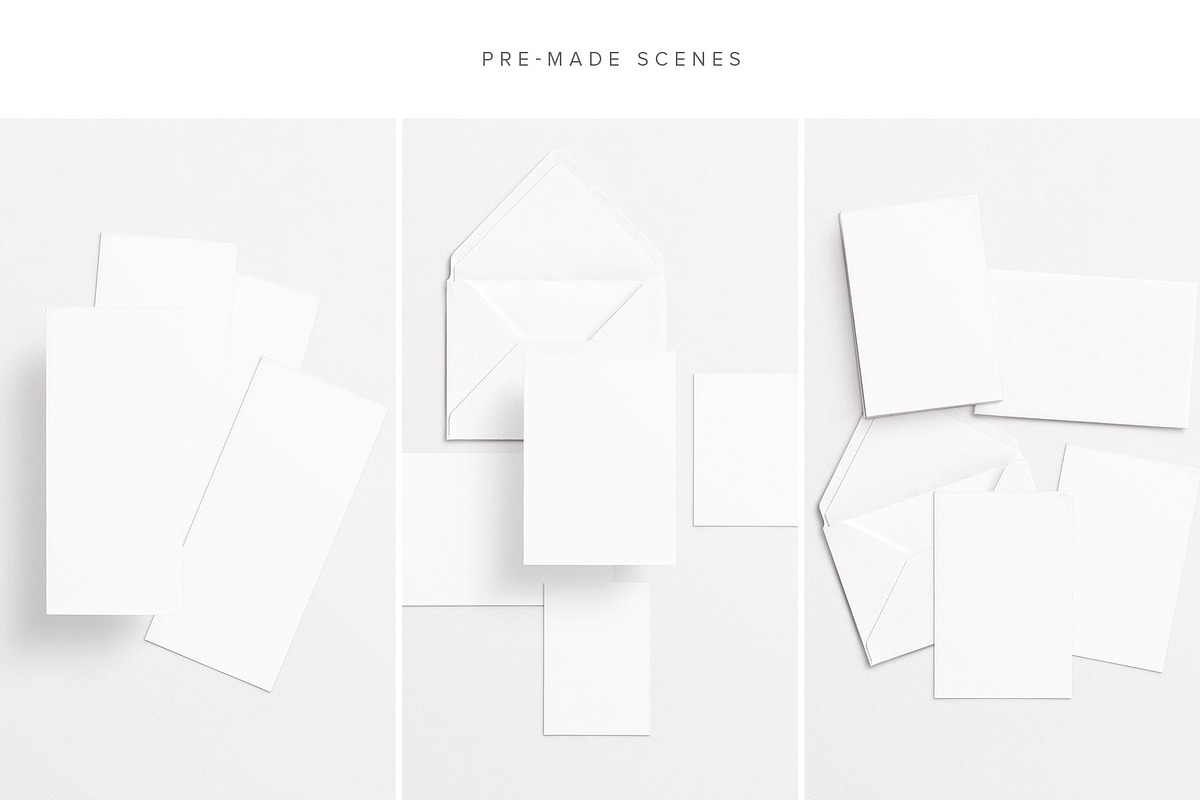 Cards & Envelopes Mockups Scene, a Print Template by Custom Scene (Photo 19 of 19)