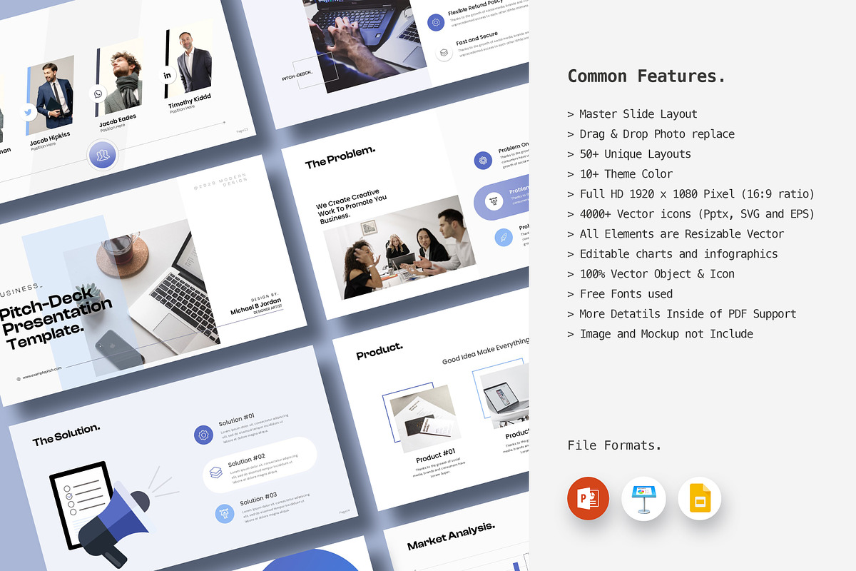 Business Pitch Deck Presentation, a Presentation Template by creathrivestudio (Photo 3 of 13)