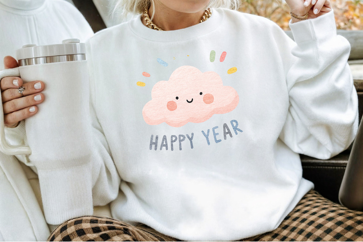 Whimsical Happy New Year Clipart, an Illustration by Sublimation Artist (Photo 4 of 6)