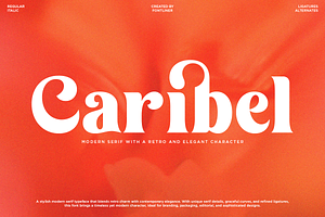 Caribel - Retro Bold Serif Font