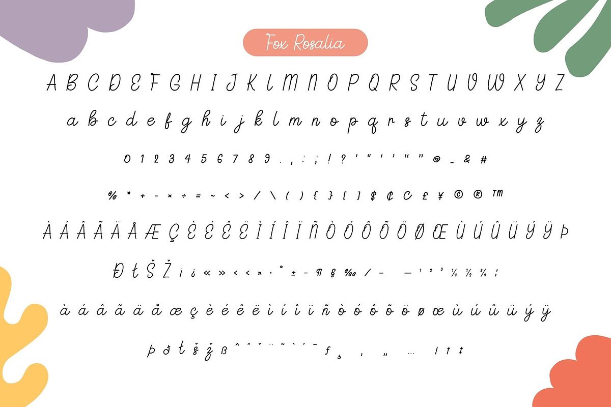 Fox Whirly & Fox Rosalia Font Duo, a Handwritten Font by Fox7 By Rattana (Photo 11 of 12)
