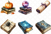 Spooky Halloween Library Clipart, an Illustration by Black Bird Studio (Thumbnail 5 of 6)