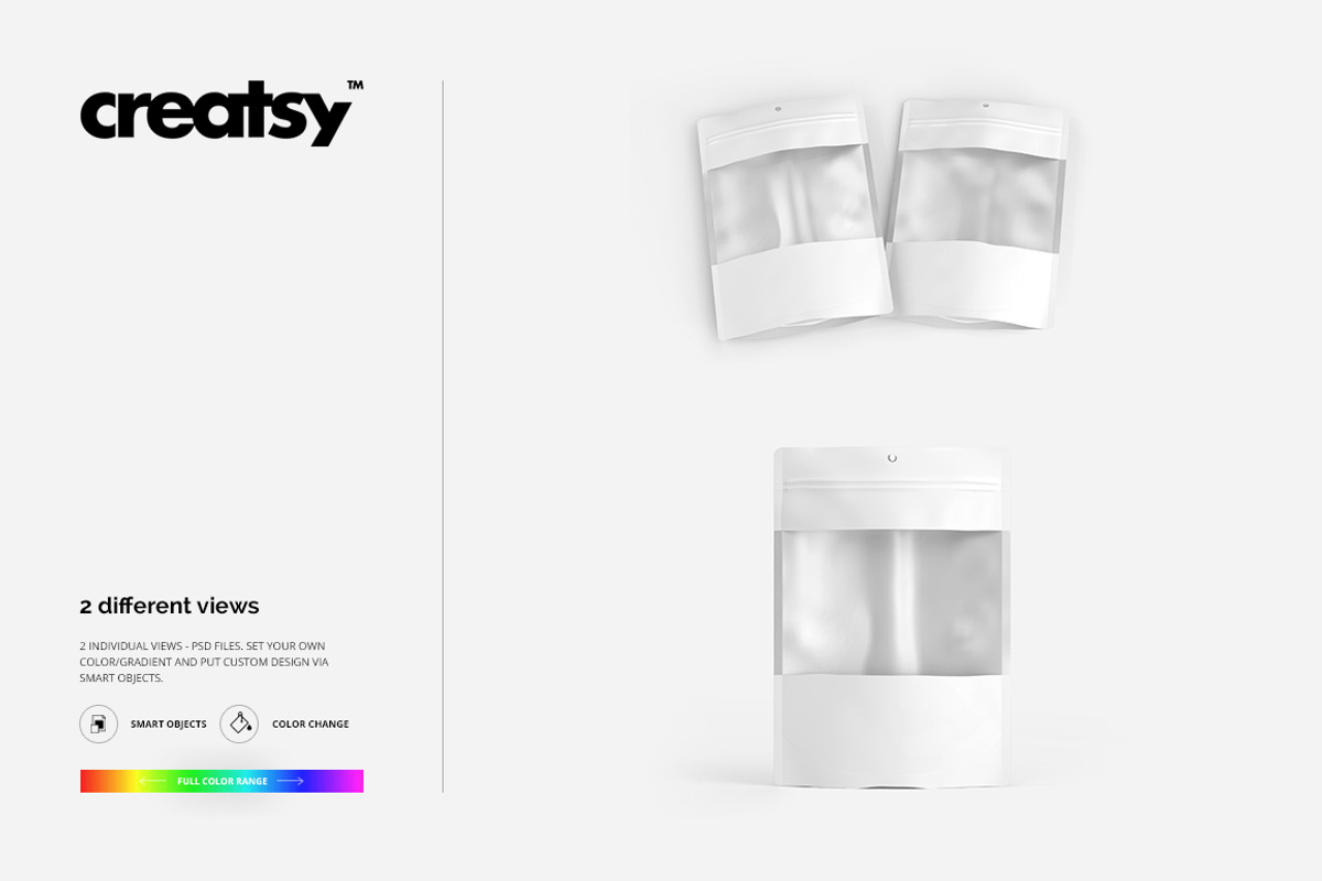 Plastic Window Bag Mockup Set, a Packaging Mockup by creatsy2 (Photo 6 of 7)